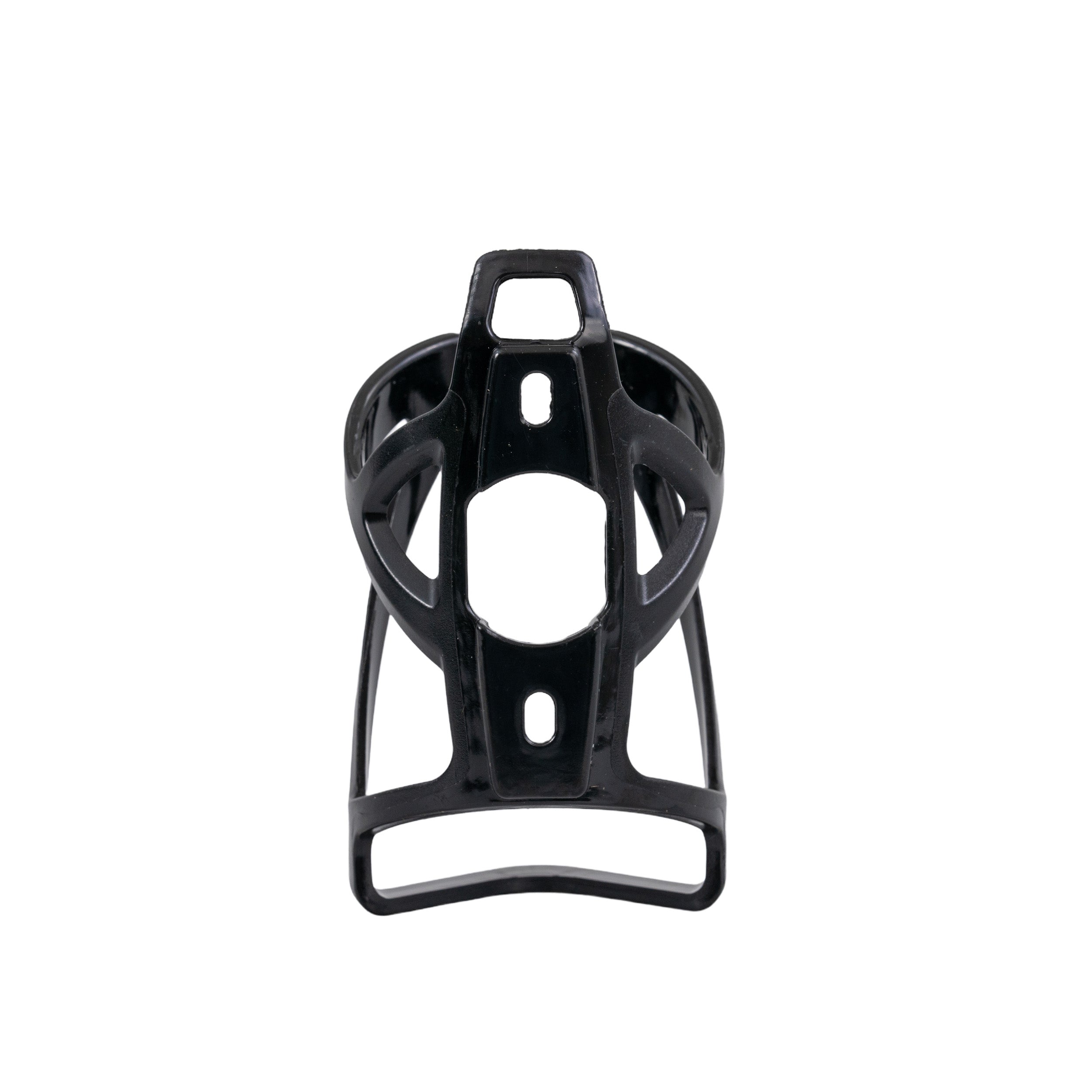 Bottle Holder for the Golden Buzzaround CarryOn (GB120) Scooter: A black wire cage designed to mount on the scooter's tiller, ideal for holding water bottles within easy reach.