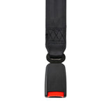 3-Point Seat Belt with Auto-Style Buckle for Go-Karts & UTVs, featuring heavy-duty nylon webbing and a spring-loaded push-button buckle for quick release, ensuring optimal safety and adjustability.