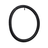 20x1.50-1.95 Bicycle Inner Tube with Straight Valve from Sunlite, featuring a black rubber tube with a white stripe, coiled and ready for use.