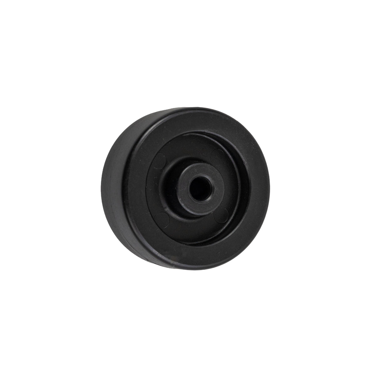 Rear Anti-Tip Wheel for the Golden Technologies Companion I (GC240) and Companion II (GC340) features a round, black design with a central hole, ensuring stability and easy transport for your scooter.