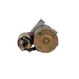 Close-up of the Electric Starter Motor with Solenoid for Kohler Engines 2409801, 2509808, 2509809, 2509811,6744, 2-2022-DR, & AM132702, showing its metal components, nuts, and circular parts.