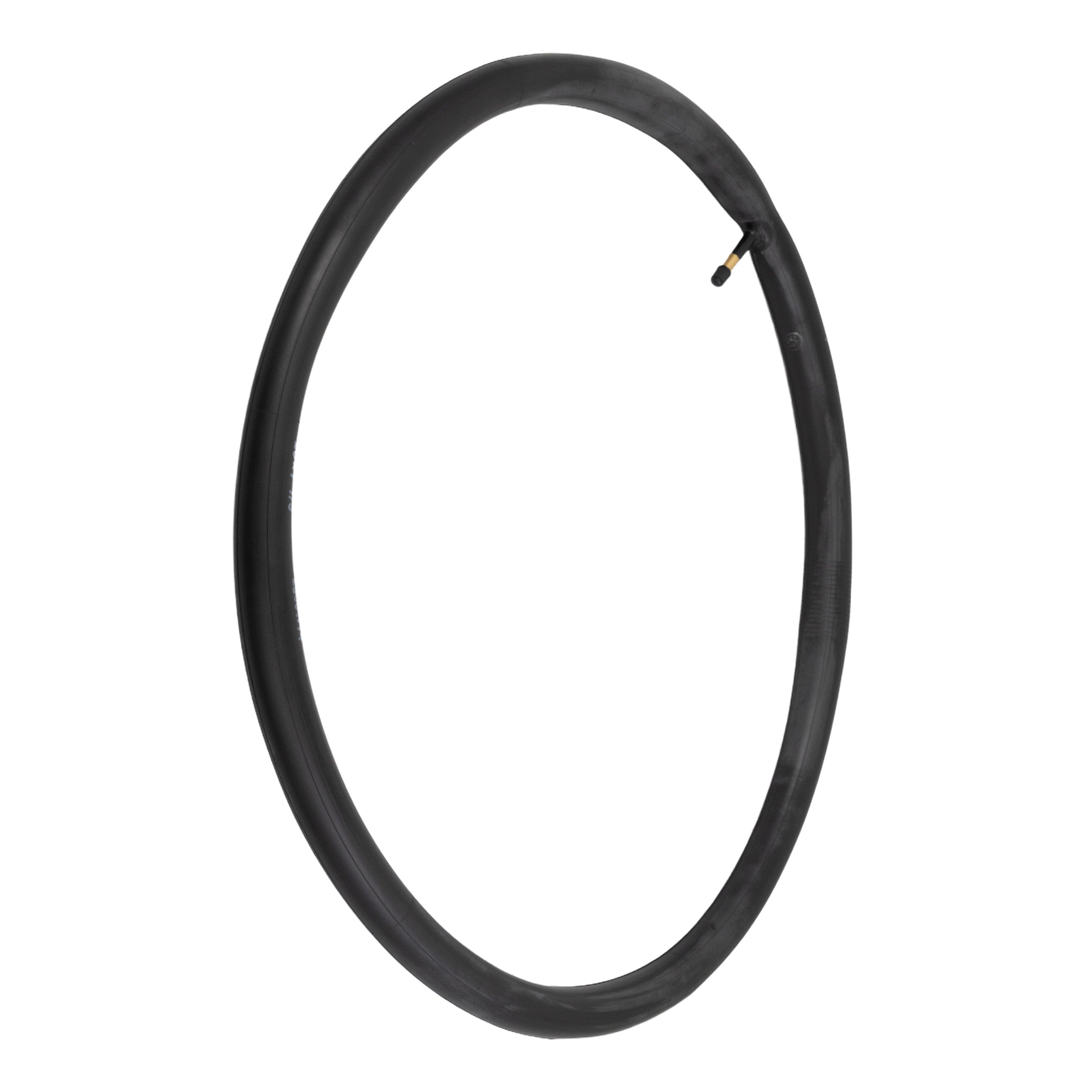 20x1-1/8 Bicycle Inner Tube with Straight Schrader Valve, featuring a black tube with a metal tip, perfect for replacing old bike inner tubes and ensuring a smooth ride.