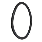 20x1-3/8 Bicycle Inner Tube with 32mm Straight Valve, shown as a black rubber ring with blue text, ideal for replacing old bike inner tubes and ensuring smooth rides.