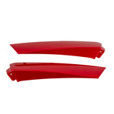 Red Shroud Insert Kit for the 3-Wheel Drive Medical Ventura Mobility Scooter, featuring seven red plastic pieces including U-shaped front fork trim, tiller face, side deck panels, and battery box trims.