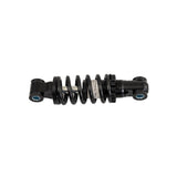 Rear Suspension Shock Absorber for the GOTRAX Flex Electric Scooter, featuring a black coil with blue and white circles and a white label, designed to enhance ride comfort and reduce wear.