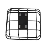 Rear Cargo Basket for the GOTRAX Flex Electric Scooter: A black metal cage with a black frame and holes.