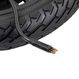 Rear Wheel with Hub Motor & Brake Assembly for the GOTRAX Flex Electric Scooter, featuring a black tire, 12-spoke rim, and visible black cable.