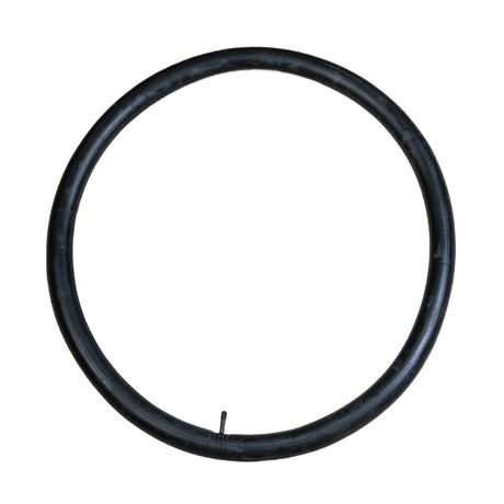 26x1.95-2.125 Bicycle Inner Tube with 32mm Straight Schrader Valve, shown as a black circle with a hole, ideal for bike tire replacement.