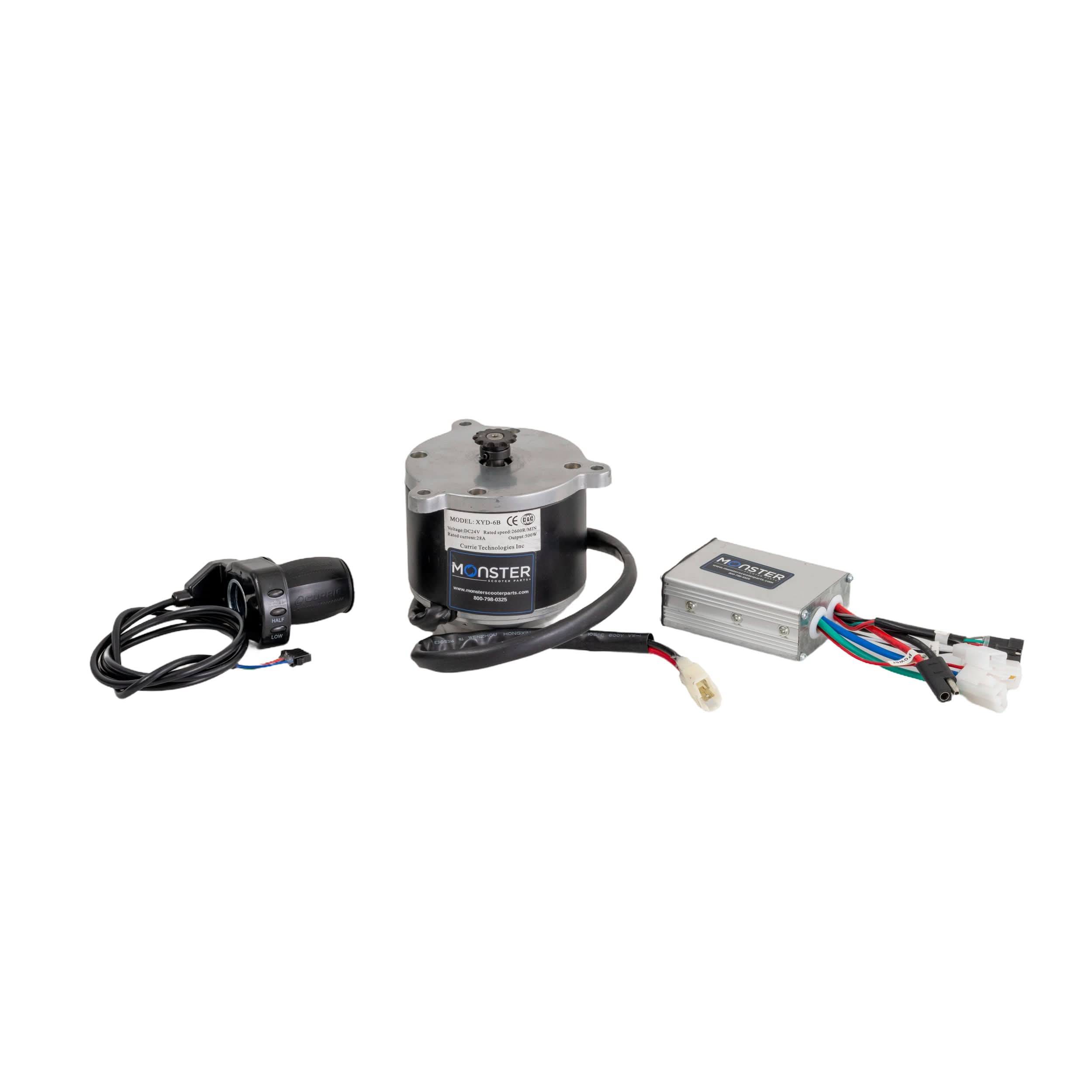 small electric motor for bicycle 24 Volt 450 Watt Motor, Controller, & Throttle Kit – Monster Scooter Parts