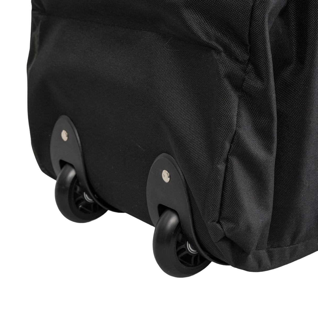 Carry Bag for Drive Medical Travelite Transport Wheelchair, featuring durable black fabric, sturdy wheels, and ample space to accommodate various lightweight, foldable manual wheelchairs, ensuring convenient travel and portability.