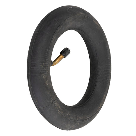 Inner Tube with an Angled Valve Stem for Kick Scooters, featuring a close-up of the tire's brass angled valve stem, ensuring easy inflation for various scooter sizes with pneumatic wheels.