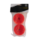 Flat Guard Orange Tire Liner Rim Tape for 26/29 x 1-7/8 - 2-1/2 in a plastic package, showing a red roll of tape designed to protect bike inner tubes from punctures.