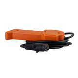 U-Type Winch Hand Control for ATVs with an orange handle and a black cable. Features a 100 cord and a 4-prong female connector, compatible with AlveyTech 3500 lb. Capacity Winch.