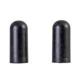 Black Rubber Tips for 5/8" Round Invacare Style Wheelchair Wheel Locks Extensions (Set of 2)
