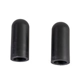 Black Rubber Tips for 5/8" Round Invacare Style Wheelchair Wheel Locks Extensions (Set of 2)