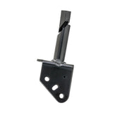 Tiller Yoke Assembly for the Golden Technologies Companion I (GC240), Companion II (GC340/GC440), & Patriot, featuring a black metal piece with holes and a pole, crucial for scooter steering.