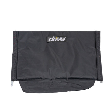 26 Seat Back Upholstery for the Drive Medical Bariatric Sentra EC Heavy-Duty Extra-Extra-Wide Wheelchair, featuring a black bag with a white logo and eight reinforced mounting holes along the sides.