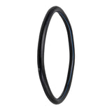 24x1.90-2.35 Heavy Duty Thorn Resistant Bicycle Inner Tube with Straight Schrader Valve, featuring a durable black tube with blue stripes, designed for reliable performance and puncture resistance.