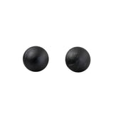 Rear Hub Caps for Drive Medical Nitro Rollator (Set of 2), featuring two black, round, durable plastic caps designed to protect rear wheel hub ball bearings from dirt and moisture.