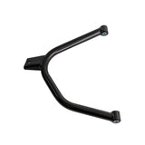 Lower A-Arm for TaoTao Targa 150 & Coleman BK200 Go-Karts, featuring a black metal arm with a rectangular steel plate in the center and ends spaced 15.5 inches apart.