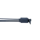 Choke Cable for Arctic Cat Thundercat and Triple Touring Snowmobiles (1995 - 1998), featuring a black cable with a clip and screws, designed for easy manual choke replacement.