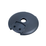 6 Caster Cover compatible with the Quantum Q6 Edge, featuring a black circular design with a central hole, essential for maintaining scooter or power chair functionality.