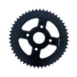 420 Chain 50 Tooth Rear Sprocket for the Baja MB165 & MB200 Mini Bike, featuring a black metal gear with a central hole, matching the standard OEM sprocket for various mini bike models.