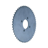 Close-up of a #40/41/420 Chain 48 Tooth Sprocket for Go-Karts & Mini Bikes, highlighting its detailed gear teeth, essential for transferring engine power to the drive wheel.