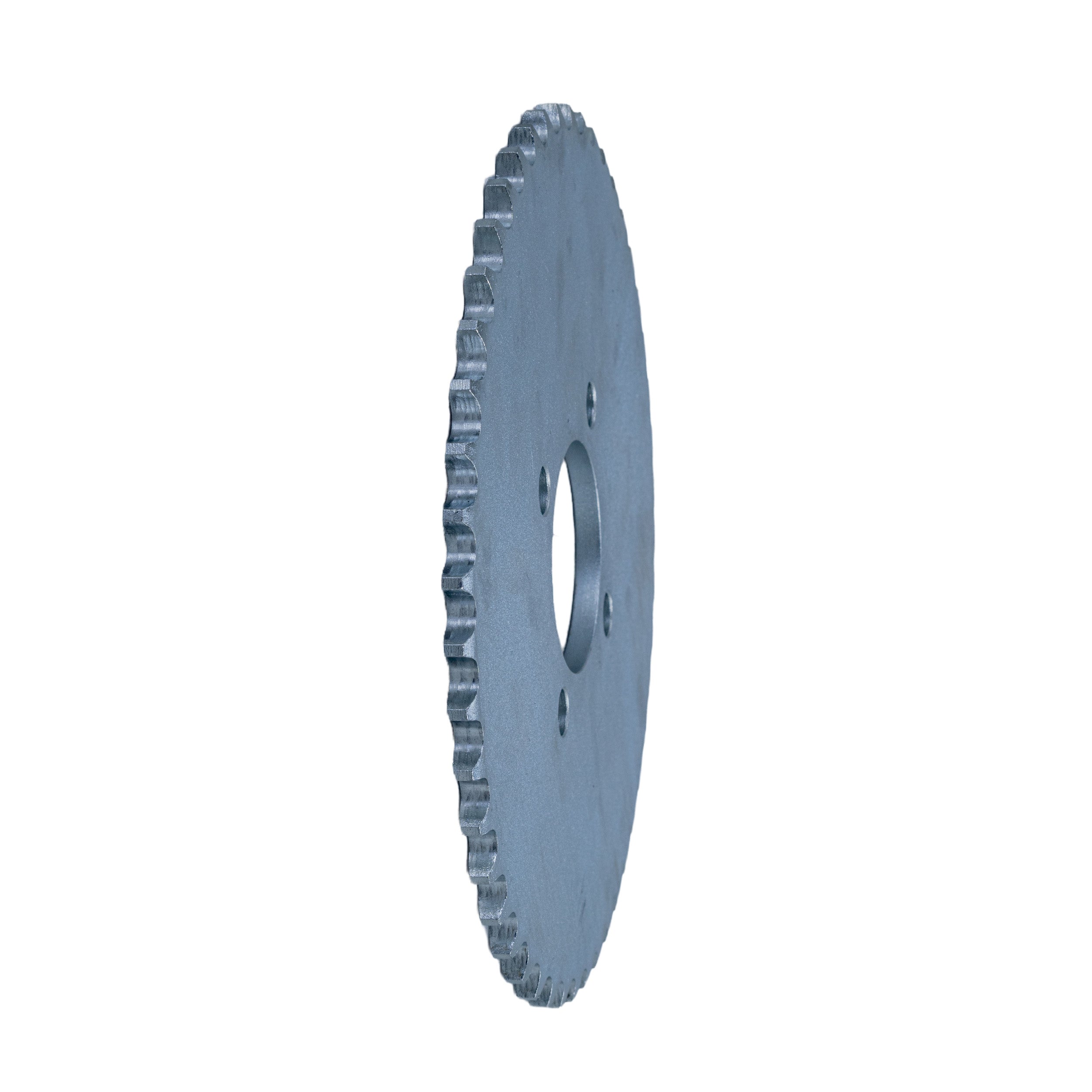 Close-up of the #40/41/420 Chain 48 Tooth Sprocket for Go-Karts & Mini Bikes, showcasing its detailed gear teeth designed for efficient power transfer to the drive wheel.