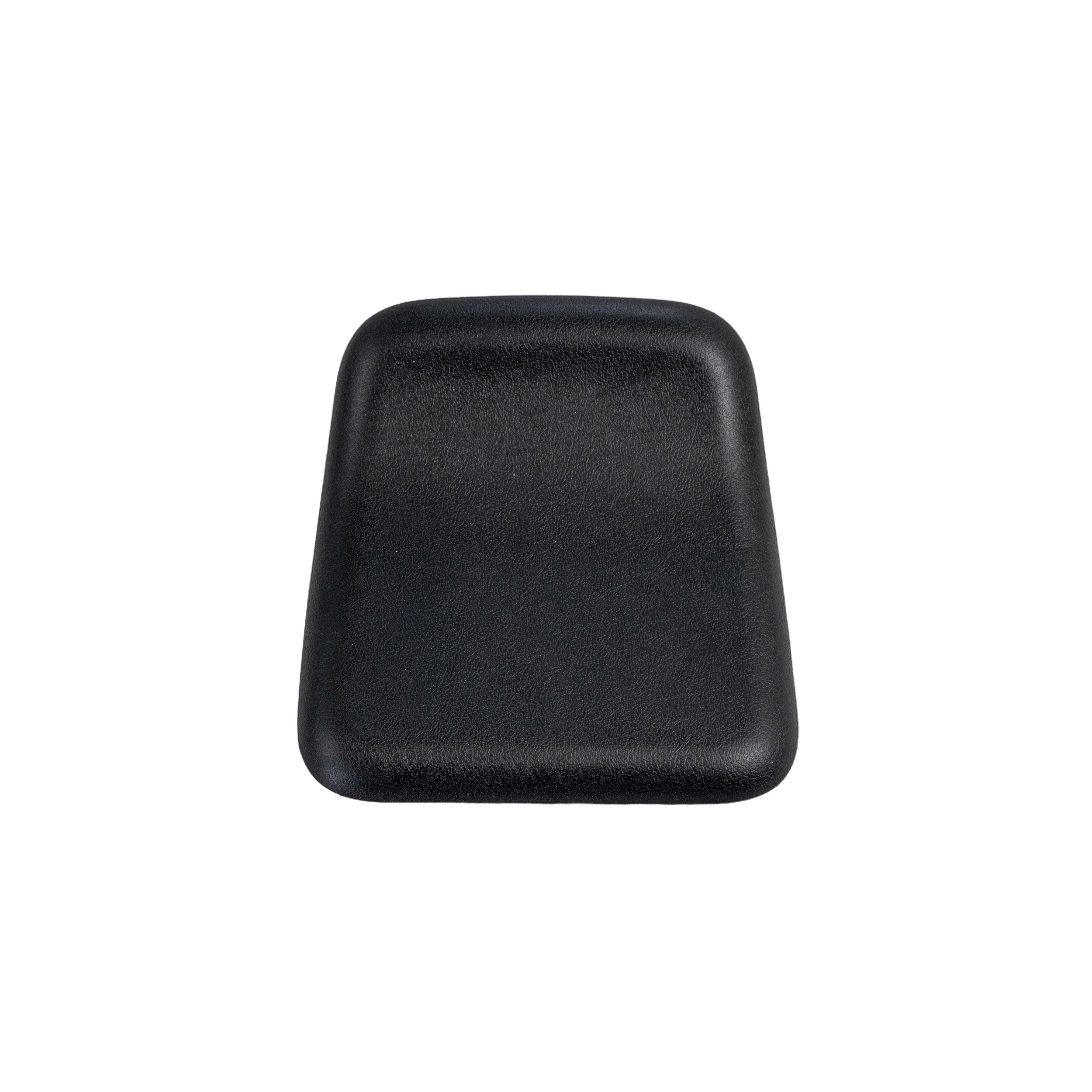 Small Calf Pad Assembly with Mounting Hardware for Quantum Power Chairs, featuring a black square pad designed to replace worn-out calf pads, includes mounting hardware for easy installation.