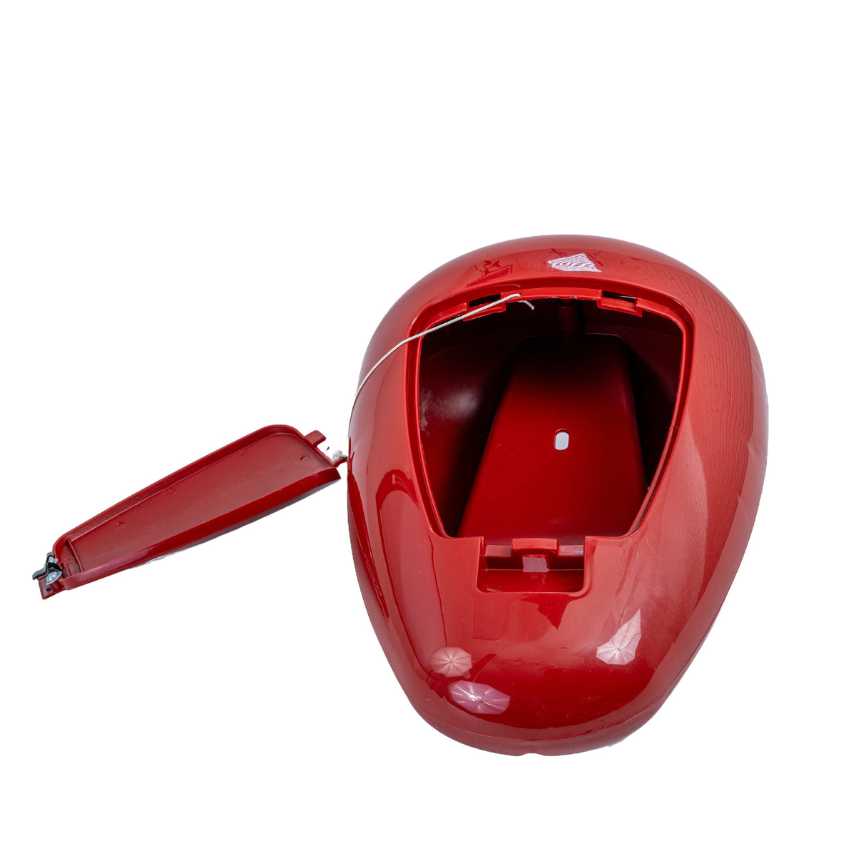 Decorative Fuel Tank for the Coleman CT200U-EX, CT200U-EXR & CT200U-EX V Mini Bikes, featuring a lid and wire attachment, designed to resemble a real fuel tank.