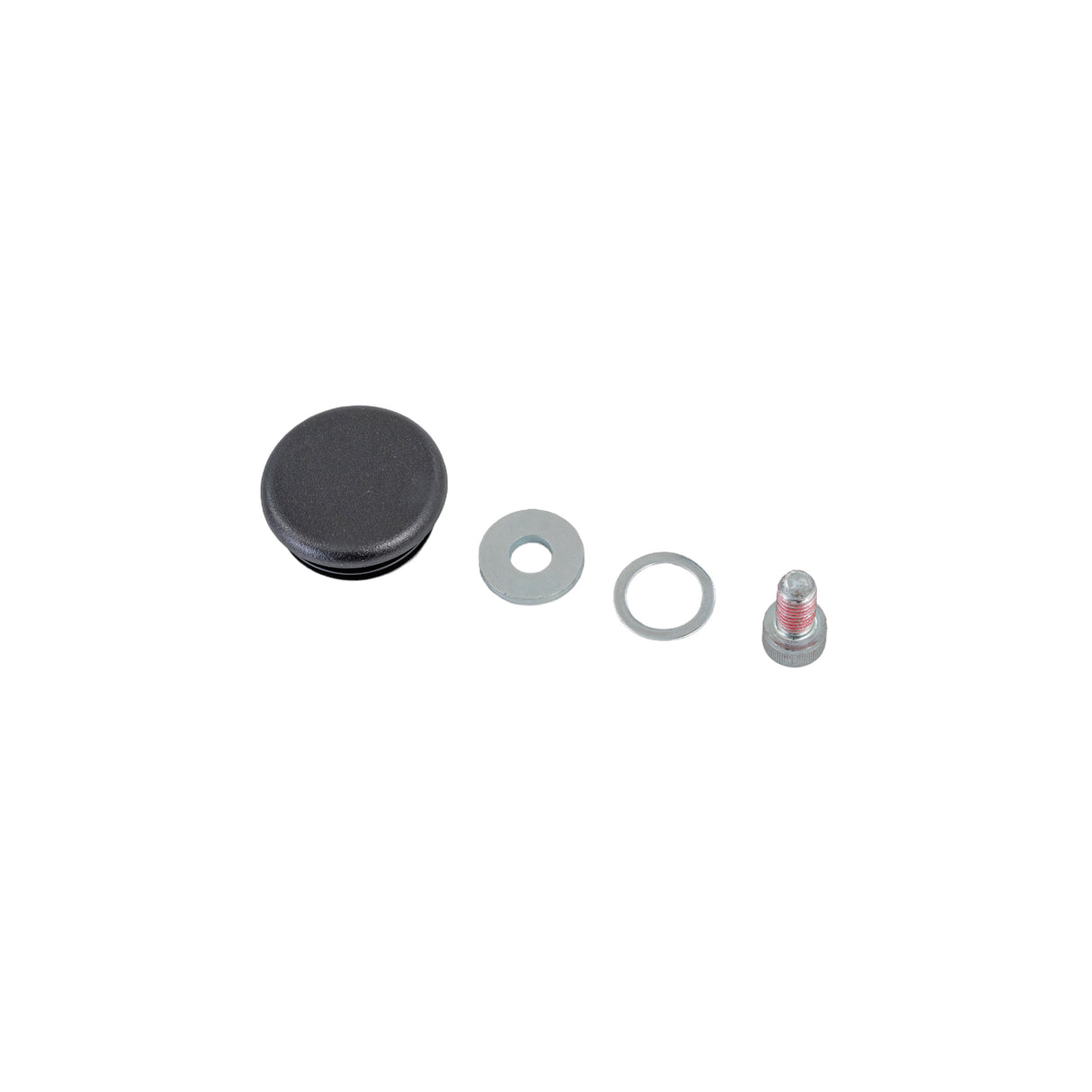 2.50-3 (210-65) Caster Wheel for Permobil C300, C350, & C500 Power Chairs, featuring a round black rubber tire, silver split rim, included mounting hardware, and center plug dust cap.