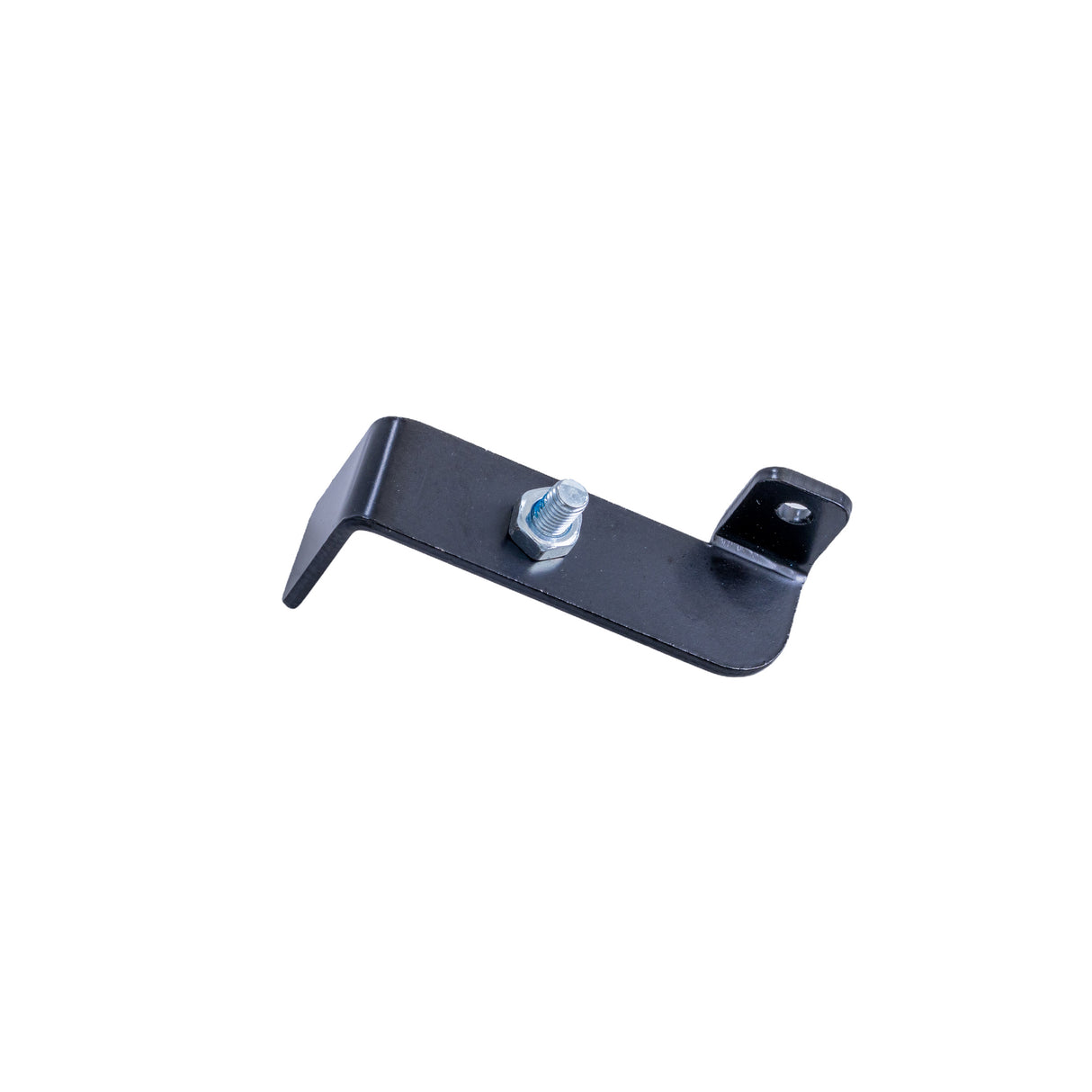 Right Wheel Brake Lock for the Drive Medical Nitro DLX Rollator (RTL10266CH-HS/RTL10266BL-HS), showing a sturdy black metal piece with an attached bolt and nut assembly, essential for secure braking.