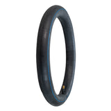 16 X 1.95/2.125 Inner Tube for the Dirtsurfer Freestyle, Razor E500S, and Razor Rebellion, featuring a close-up of a black tire with visible tread and blue line trim.