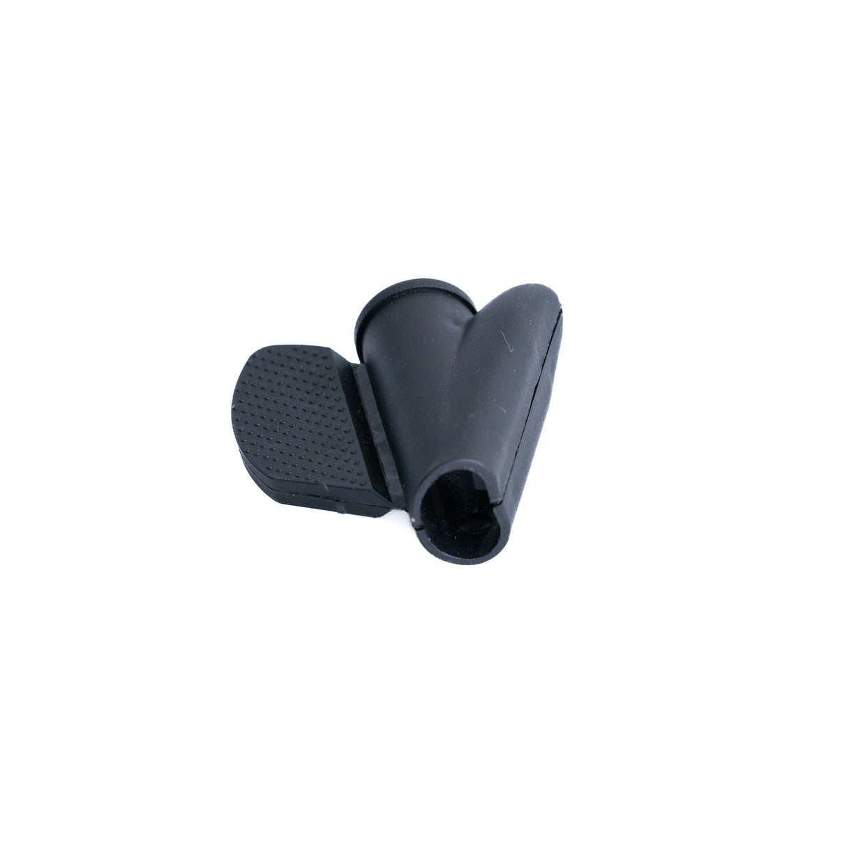 1 Meter Cable Protector, a black plastic object with a hole, designed for versatile cable management, featuring a 10 mm inside diameter, suitable for home, office, and various vehicles.