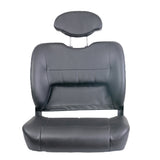 26X 20 Hi-Back Seat Assembly for the Jazzy 1450, featuring a headrest and handle, designed to enhance comfort and support for scooter or power chair users.