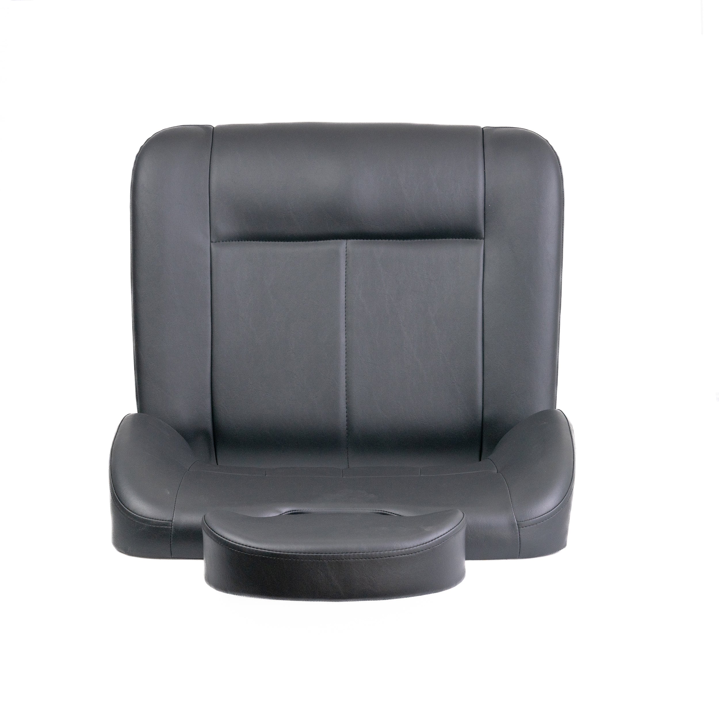 26X 20 Hi-Back Seat Assembly for Jazzy 1450, featuring a black round seat and armrests, designed for scooter or power chair compatibility.