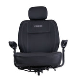 Pride SET2200730 high-back Ultra-Comfort seat assembly with armrests, headrest, and lap belt, side profile view
