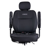 Pride Ultra-Comfort seat assembly with padded armrests and headrest for Pursuit and Victory scooters