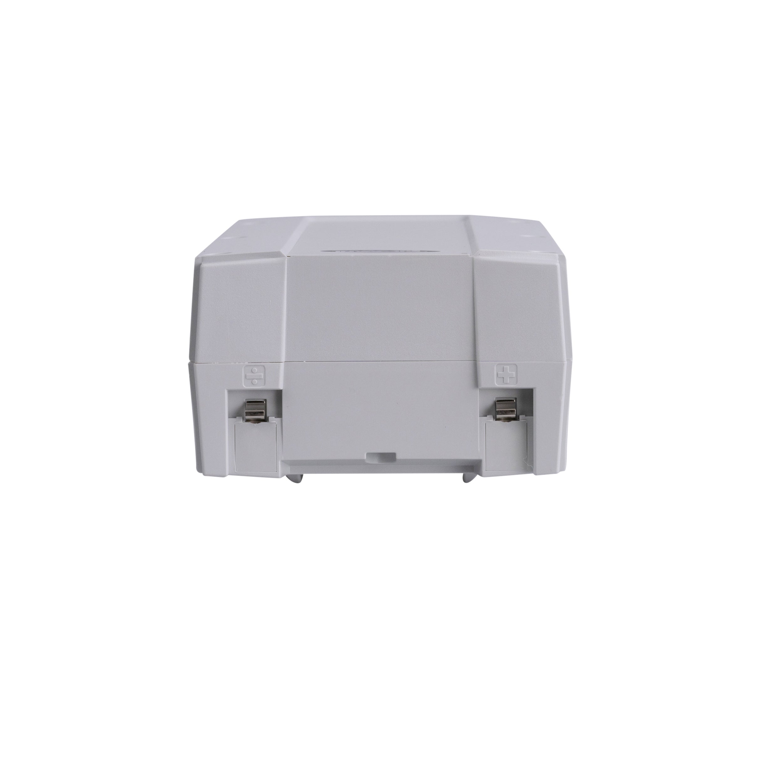 Battery Pack for the Invacare I-Lift, Jasmine, & Roze Patient Lifts: a white rectangular unit with two screws visible, designed to be a rechargeable replacement for powering patient lifts.