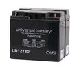 18 Ah (Half U1) 24 Volt AGM Mobility Scooter Battery Pack, featuring a black body with white text and post terminals, designed specifically for electric scooters and power chairs.