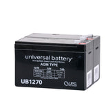 24 Volt Battery Pack for the Pulse ATV Quad Ride-On (Black & Red Version Model # 166101), featuring two black 12V batteries with white text.