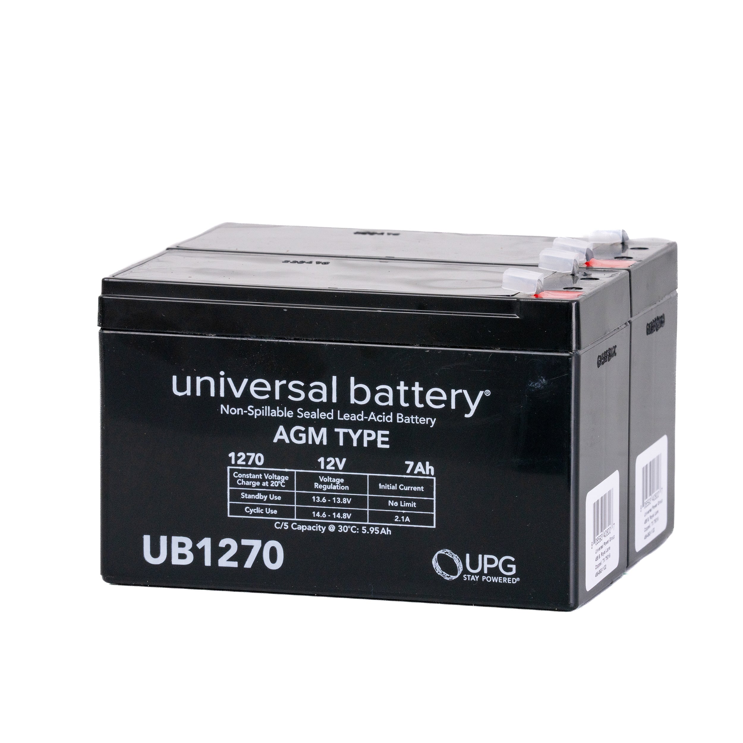 24 Volt Battery Pack for the Uber Scoot 300W, featuring two black batteries with white text and barcode labels, compatible with harness options for easy installation and increased runtime.