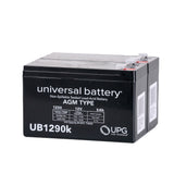 24 Volt Battery Pack for the Pulse ATV Quad Ride-On (Black & Red Version Model # 166101), featuring a black rectangular design with white text on the casing.