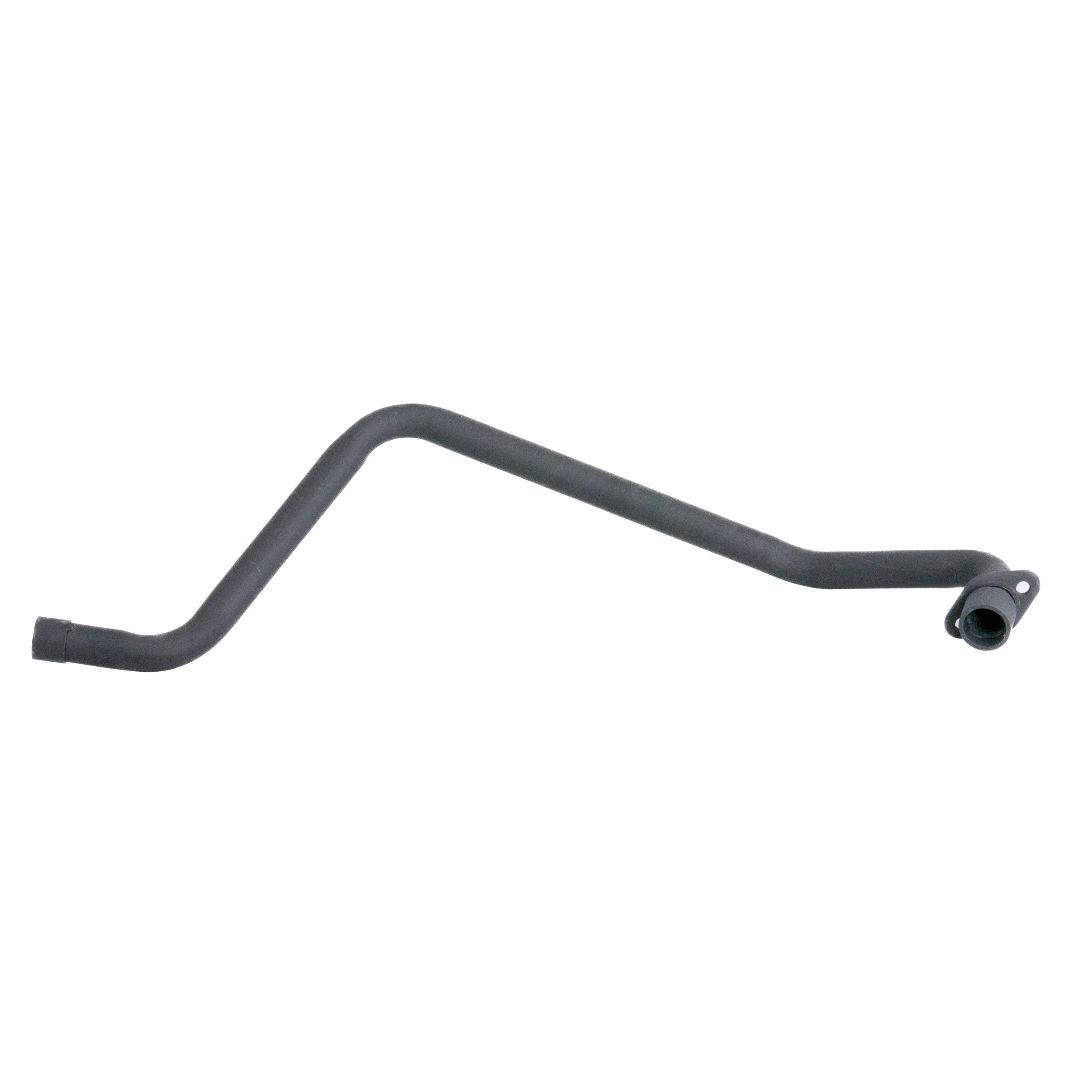 Exhaust Pipe for the Coleman AT125-EX ATV: A durable, matte black metal exhaust pipe with a hole, long handle, and lever, specifically designed to replace old rusty exhaust pipes on the Coleman AT125-EX ATV.