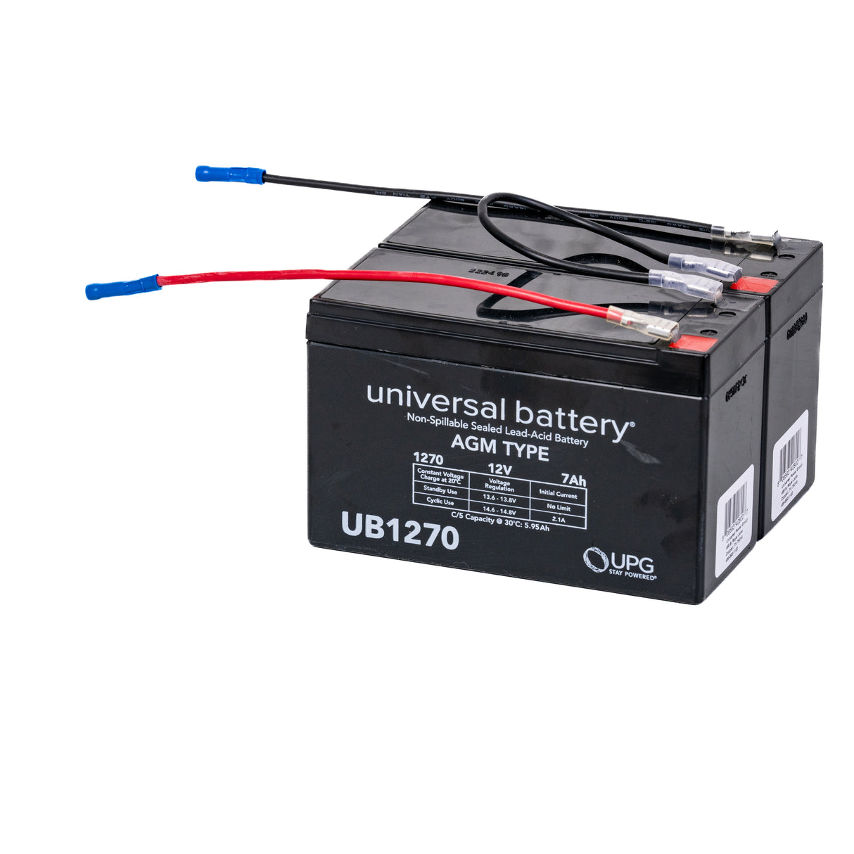 24 Volt Battery Pack for the Motovox MBxXSe Micro-Mini Bike featuring a black rectangular battery with red and blue wires and a barcode label.