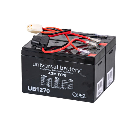 24 Volt Battery Pack for the Razor MX400 featuring a black battery with attached red and black wires, ideal for replacing worn-out batteries to keep your electric dirt bike running efficiently.