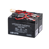 24 Volt Battery Pack for Razor MX400 featuring a black rectangular battery with red and black wires, designed for electric dirt bikes, ensuring optimal performance and extended runtime.