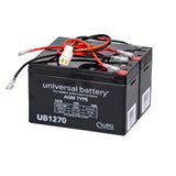 24 Volt Battery Pack for the Razor E300 & Razor E325, featuring a black battery with attached red and black wires, designed to fit and enhance scooter performance.