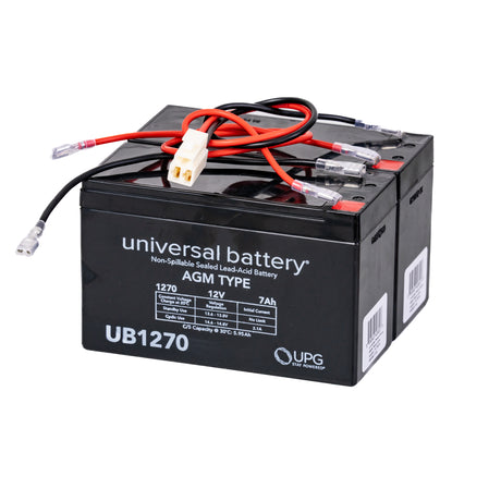 24 Volt Battery Pack for Razor E300 HD & E300 HDL Scooters, featuring a black battery with attached red and black wires, designed for enhanced runtime and reliable performance.